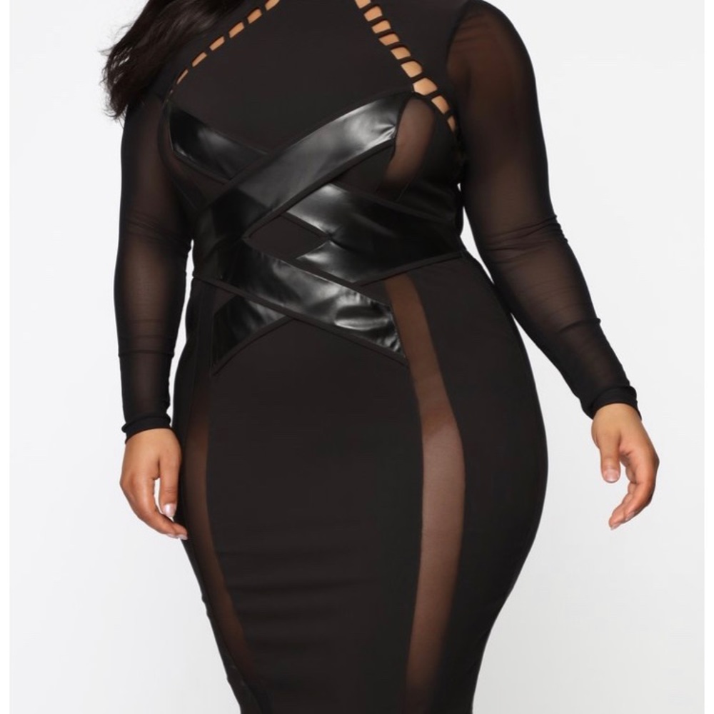 Plus size sexy body-con dress